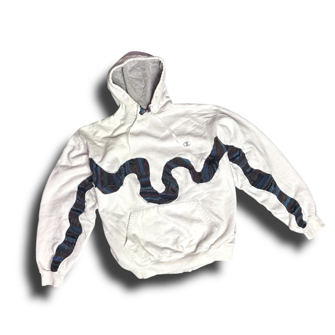 Reworked Champion x Coogi Style snake wrap Hoodie
