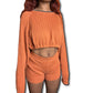 Orange Columbia Sweater Set