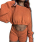 Orange Columbia Sweater Set