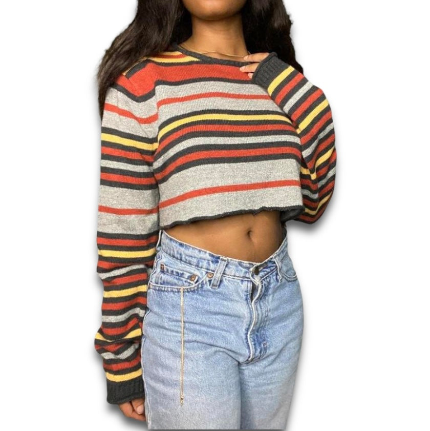 Pre-Loved Levi's Cropped Striped Sweater